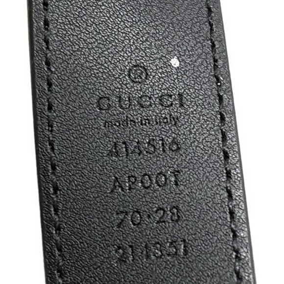 GUCCI - 414516 Black Gold Leather Hardware Belt - Picture 4 of 4